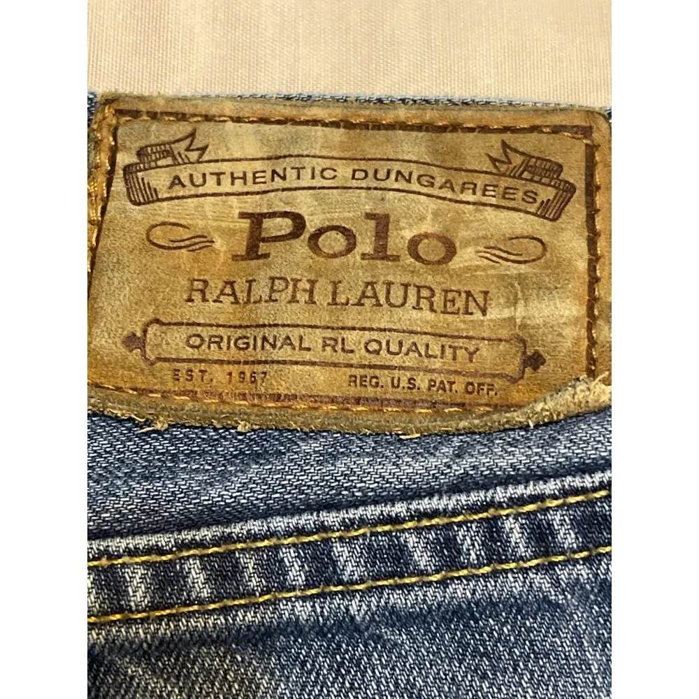 Polo Ralph Lauren Mens Authentic Dungarees Jeans Size 38x30‎ Classic Fit Denim